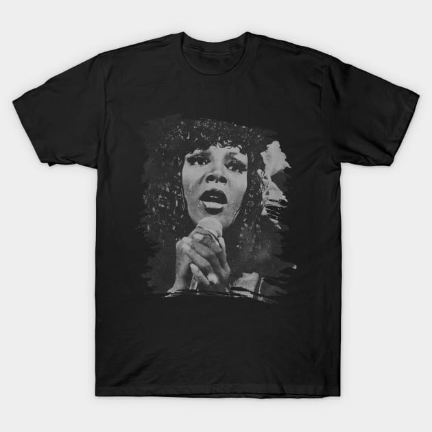 Donna Summer // Retro Poster T-Shirt by Degiab